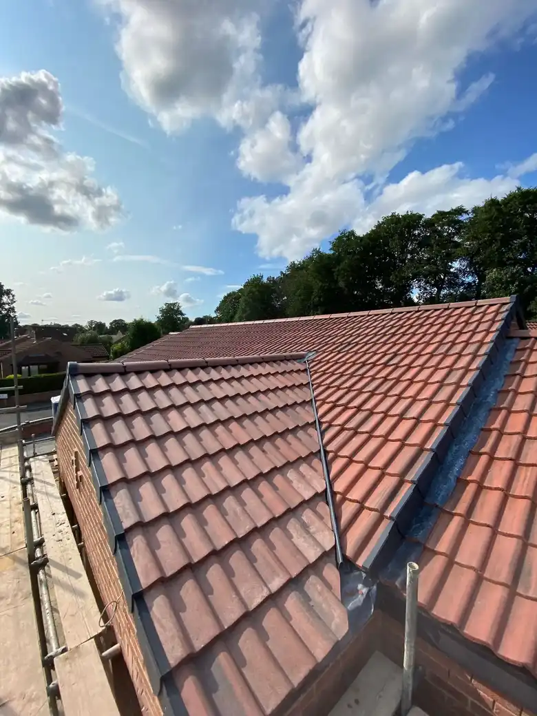 New roof tiles on a bungalow