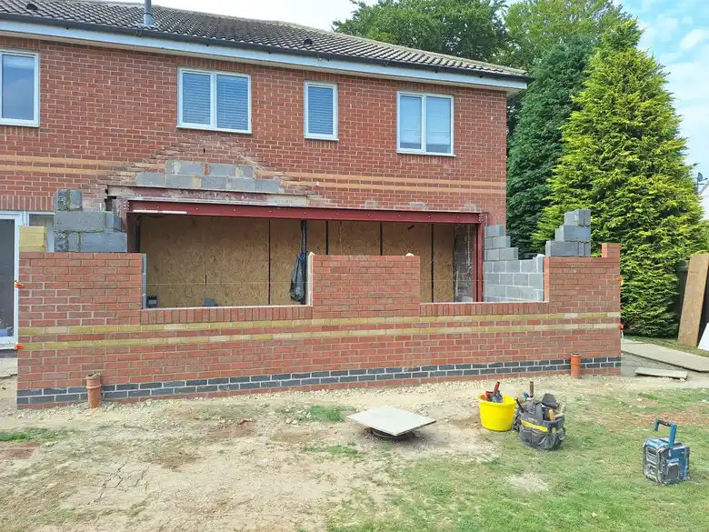 Walls up to window height